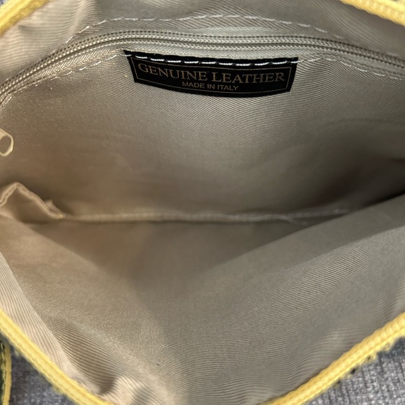 Diva’s Bag New With Tags Yellow & Black Leather Snake Print Crossbody Bag - Picture 6 of 12